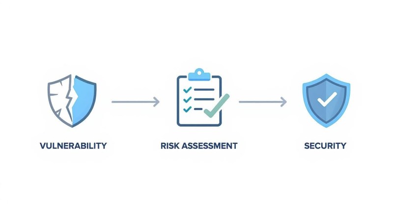 Infographic about cybersecurity risk assessment template