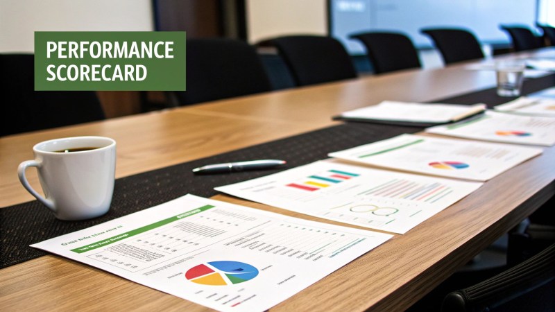 Conduct Regular Performance Reviews and Scorecards