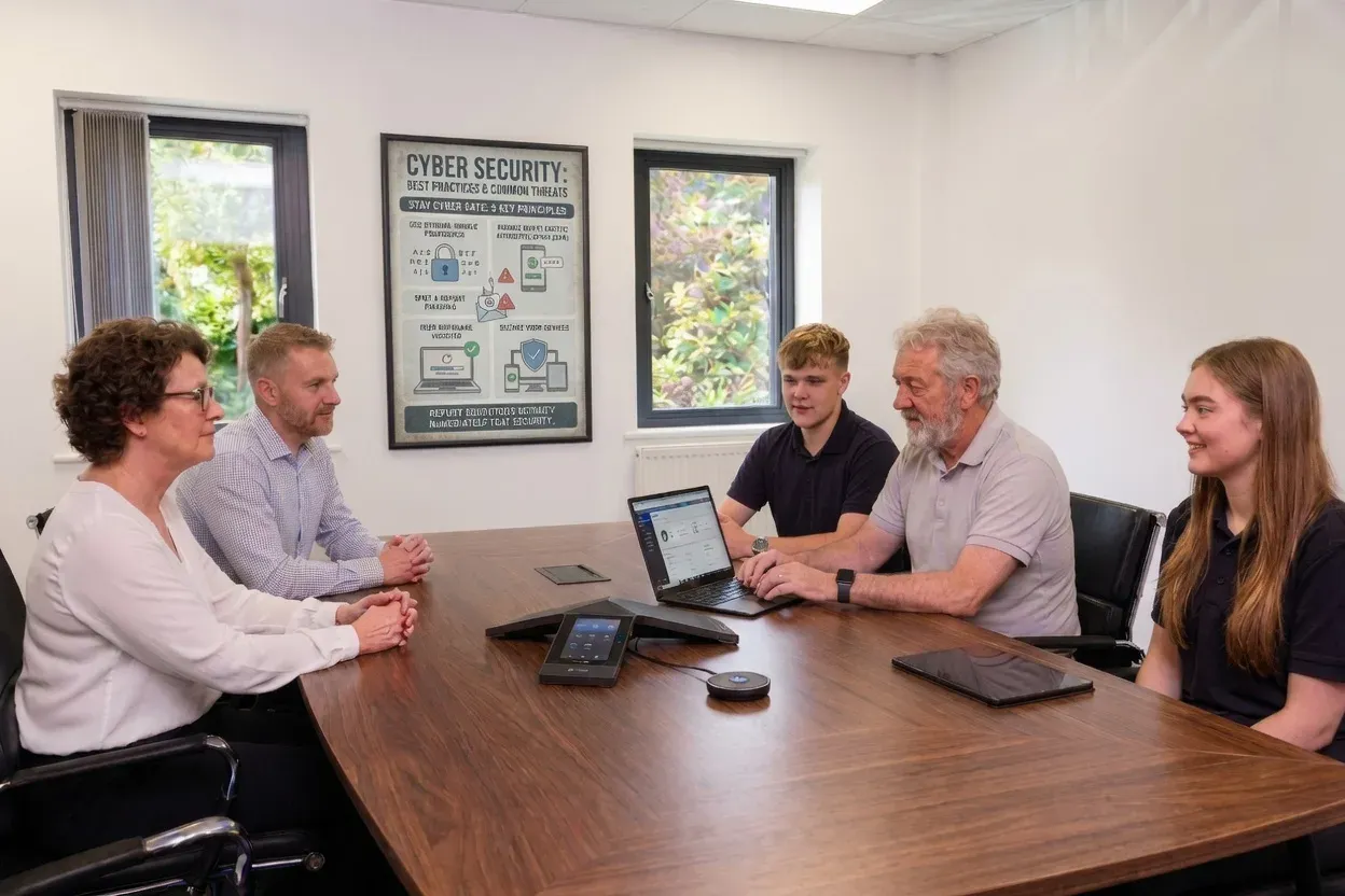 HGC IT engineer helping a UK business achieve Cyber Essentials certification