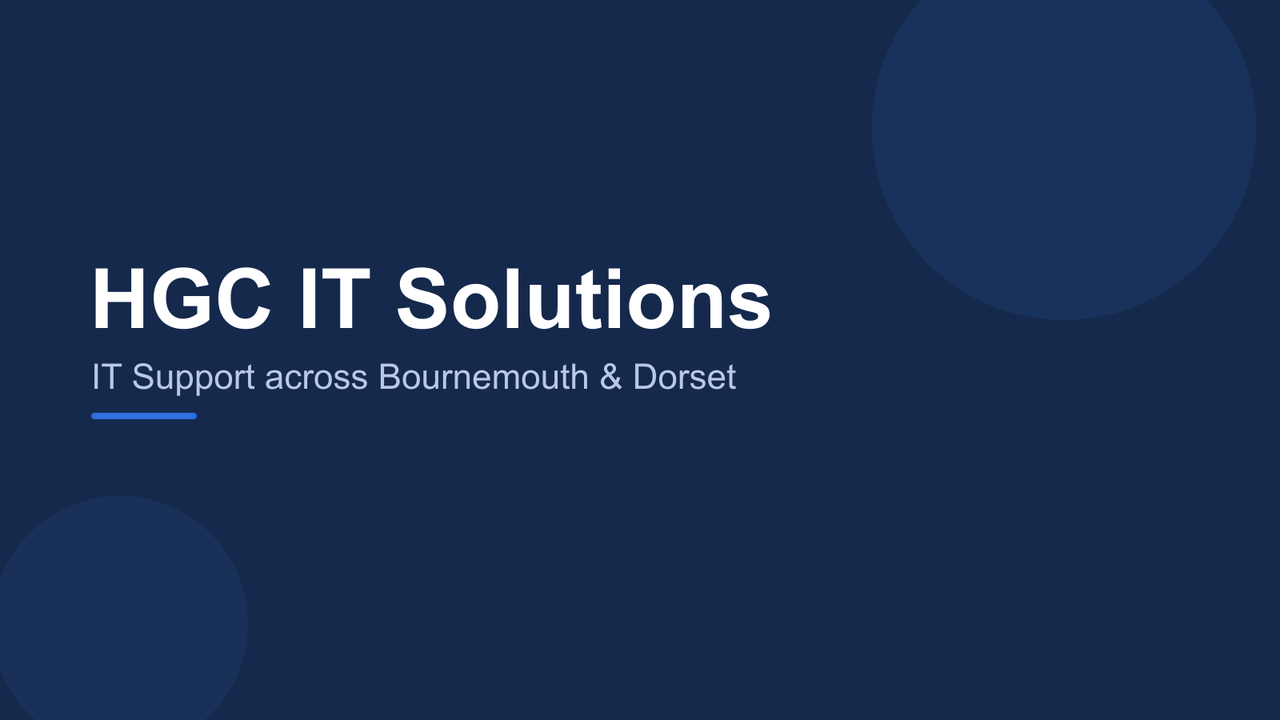 HGC IT Solutions — IT support across Bournemouth and Dorset