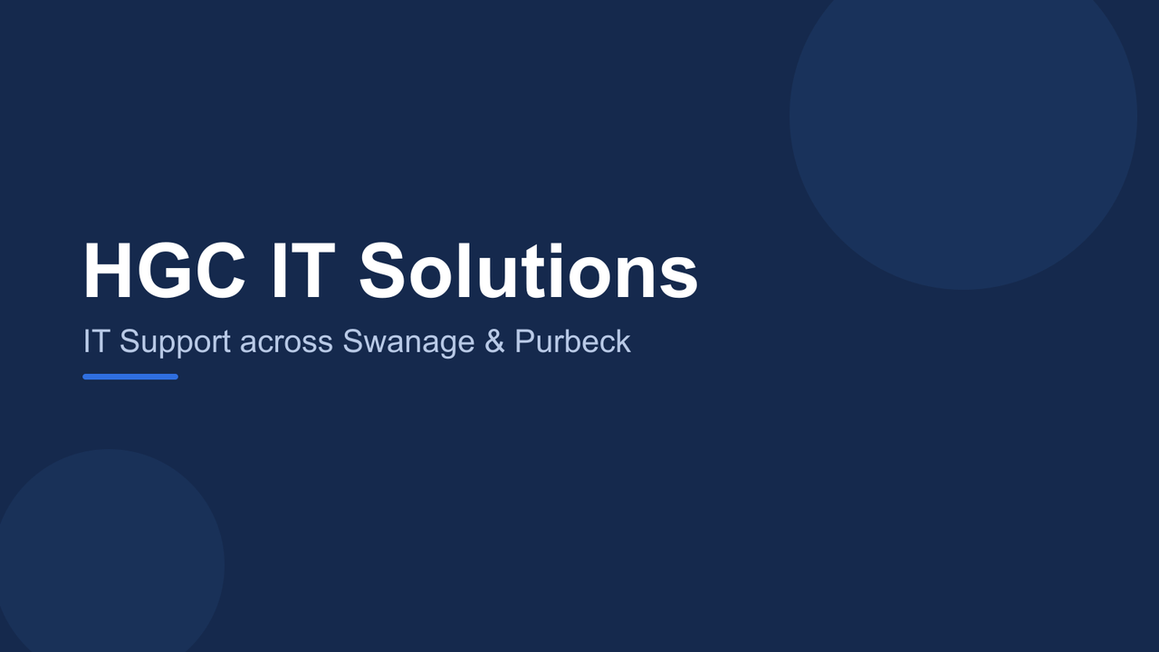 HGC IT Solutions — IT support across Swanage and Purbeck